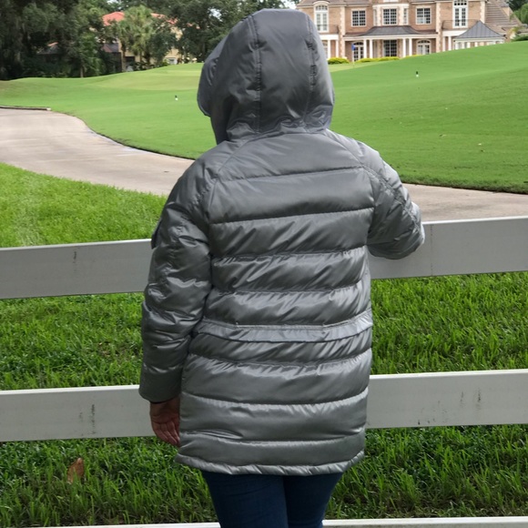 Converse Iridescent Sideline Down Jacket Silver - Picture 5 of 8